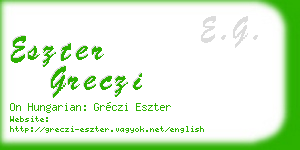 eszter greczi business card