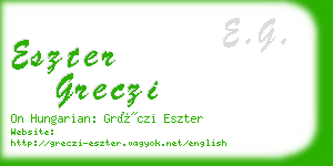 eszter greczi business card